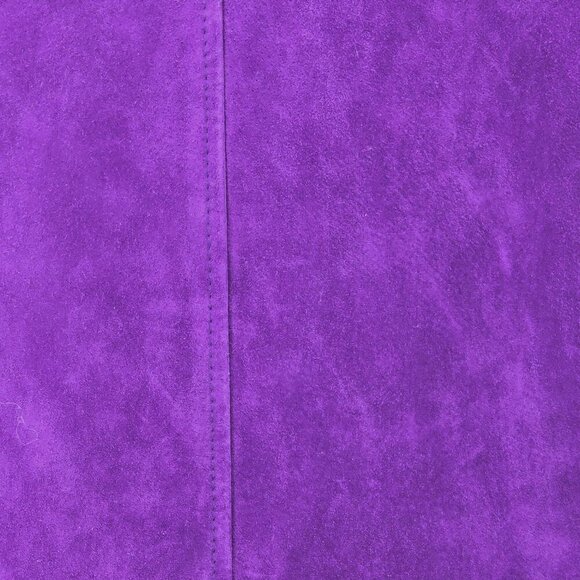 Terry Lewis Purple Genuine Leather Jacket Classic Luxuries Womens Coat With Extr - Picture 7 of 11